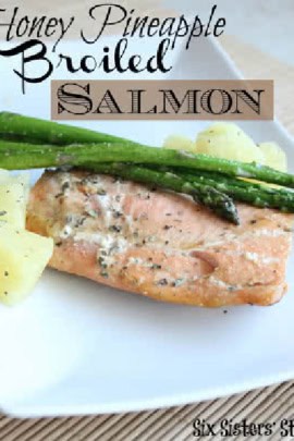 Honey Pineapple Broiled Salmon