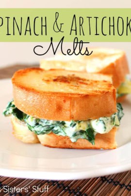 spinach and artichoke melts