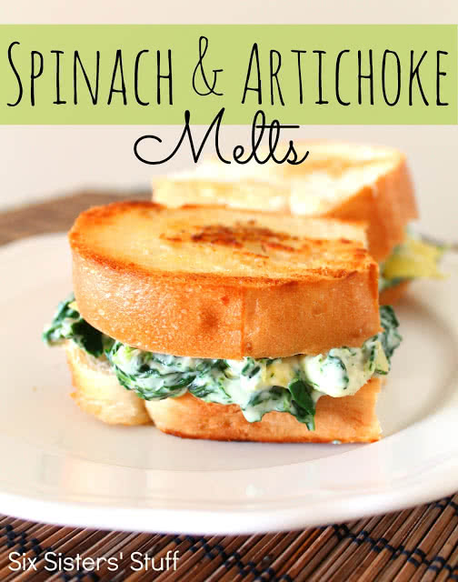 Spinach and Artichoke Sandwich Melts Recipe
