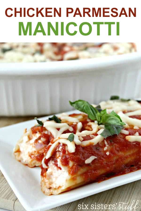 chicken manicotti on serving dish