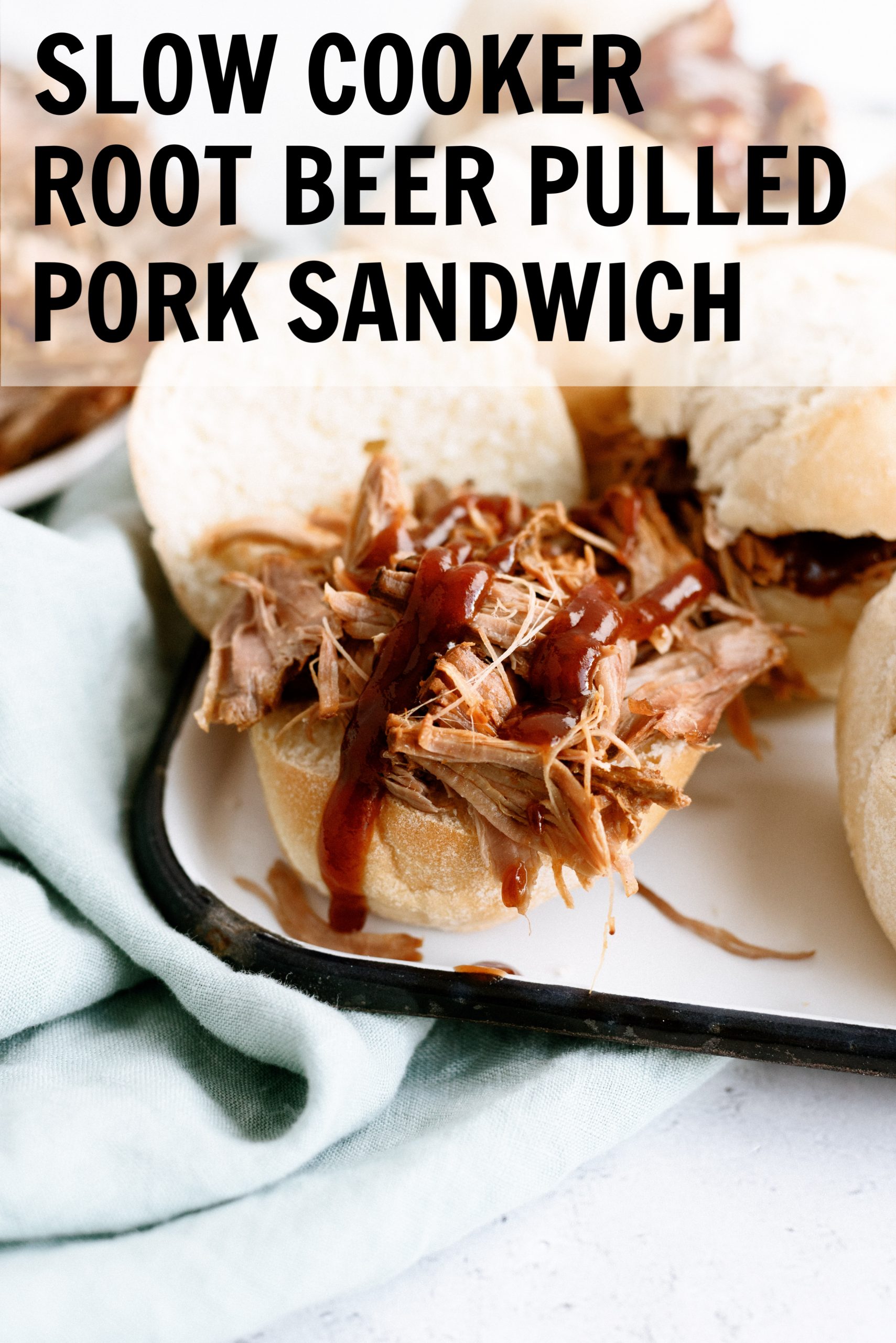 Slow Cooker Root Beer Pulled Pork Sandwiches
