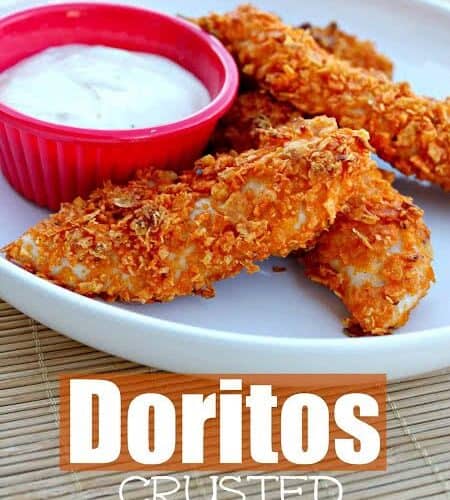 Doritos crusted chicken strips
