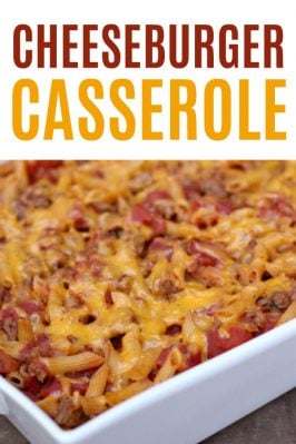 hamburger casserole that tastes like a cheeseburger!