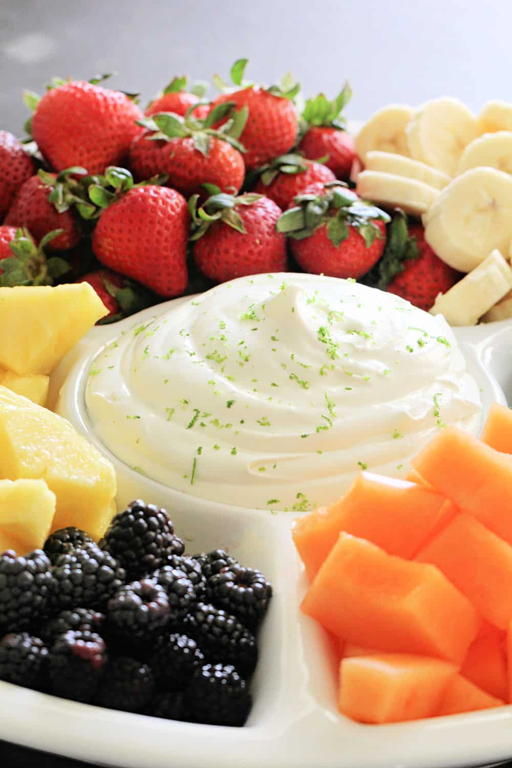 Creamy Lime Yogurt Fruit Dip (Only 3 Ingredients) Recipe