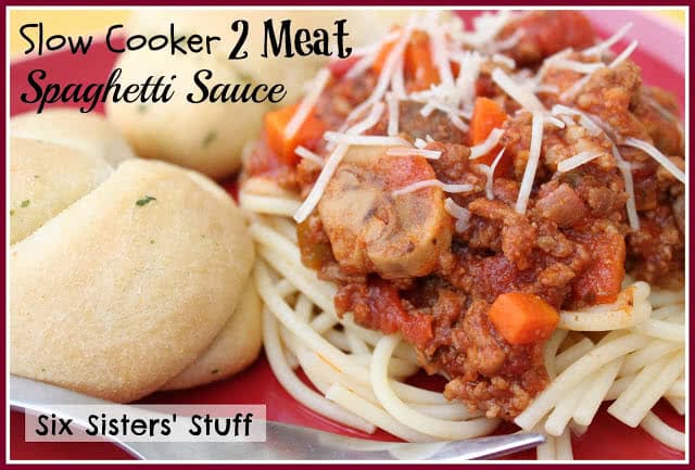 Slow Cooker 2 Meat Spaghetti Sauce