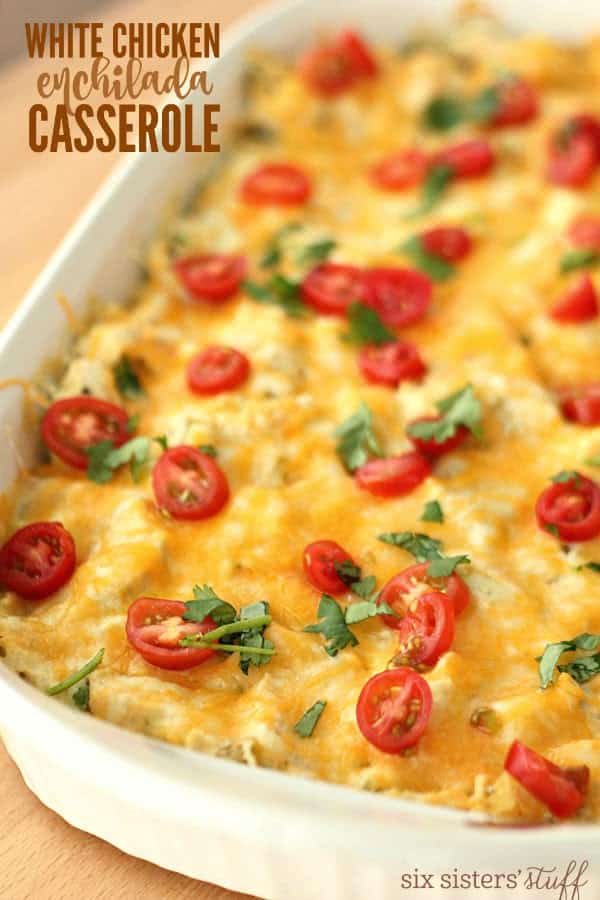 White Chicken Enchilada Casserole