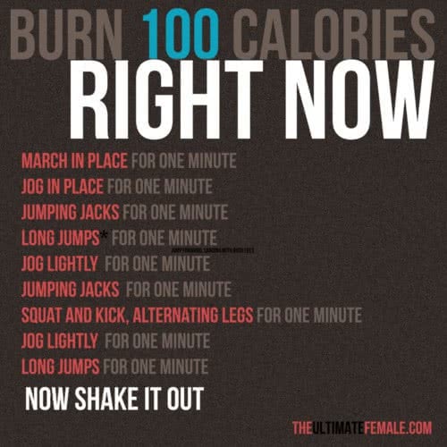 Get Your Workout On! {Burn 100 Calories Right Now}