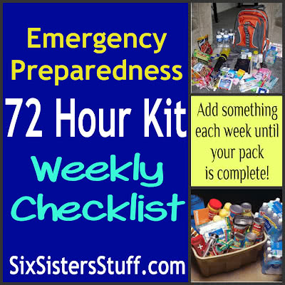 Build Your 72 Hour Kit in 52 Weeks (Checklist Included!)