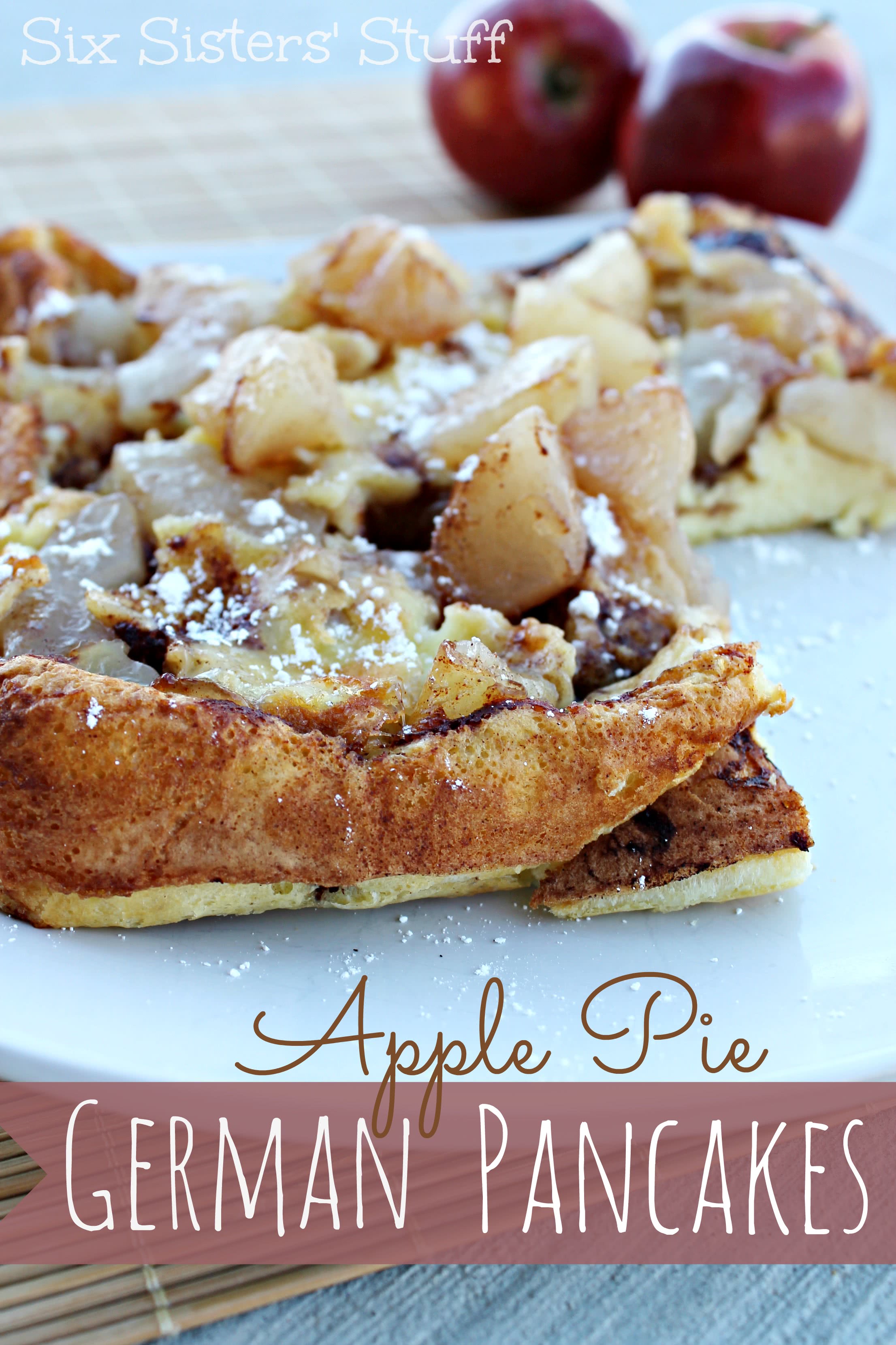 Apple Pie German Pancakes with Lucky Leaf Pie Filling