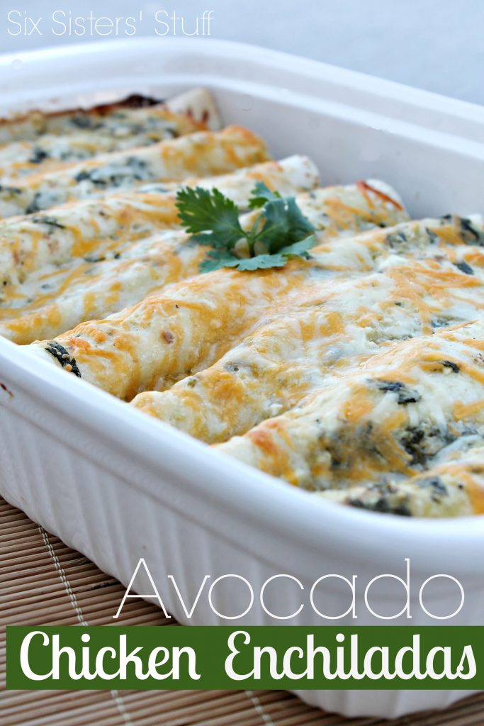 avocado chicken enchiladas recipe
