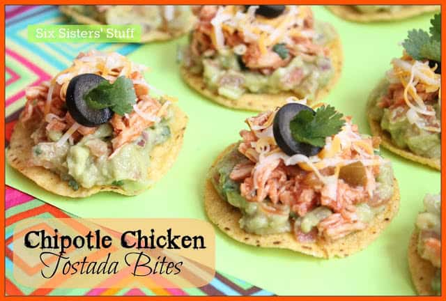 Chipotle Chicken Tostada Bites