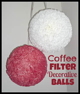 Easy Coffee Filter Decorative Balls