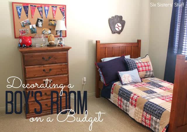 decorating a boy's bedroom on a budget | six sisters' stuff