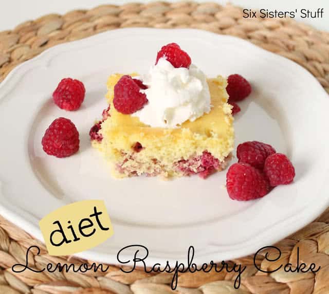 Diet Lemon Raspberry Cake Recipe