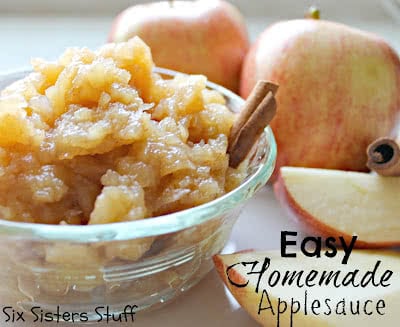 Healthy Meals Monday: Easy Homemade Applesauce