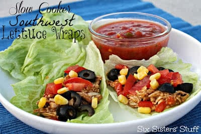 Slow Cooker Southwest Lettuce Wraps