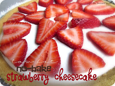 Low Fat No-Bake Strawberry Cheesecake Recipe