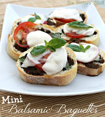 Mini Balsamic Baguettes