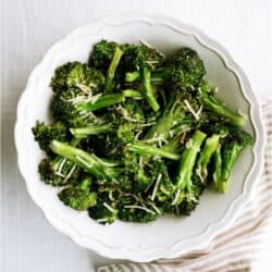 oven roasted parmesan broccoli