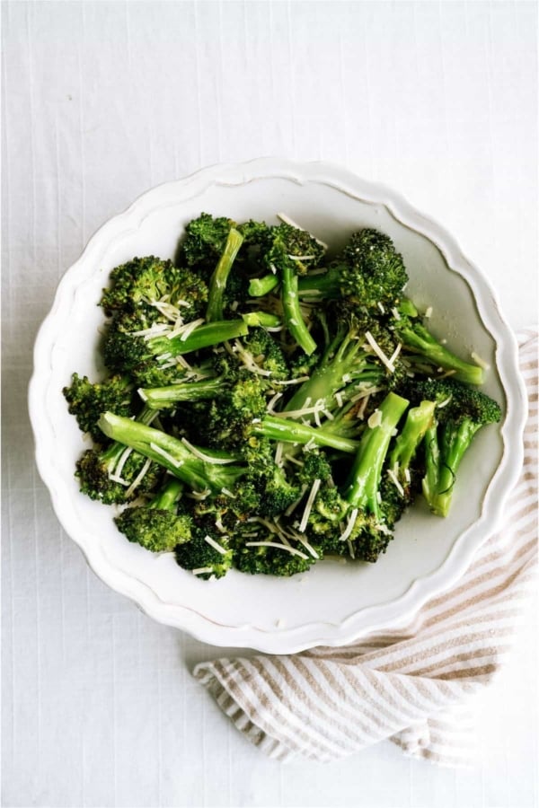 oven roasted parmesan broccoli