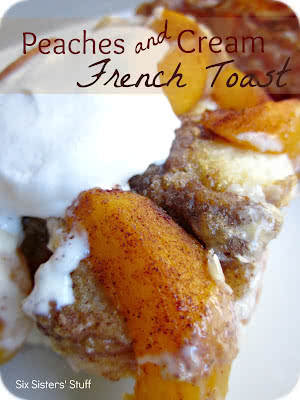 Overnight Peaches and Cream French Toast Recipe