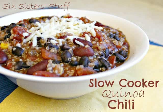 slow cooker quinoa chili