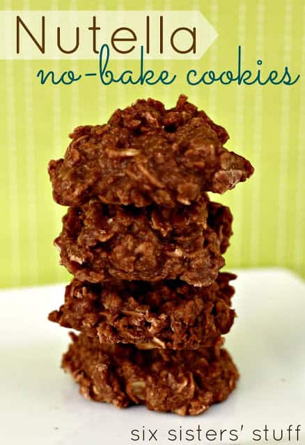 nutella no-bake cookies