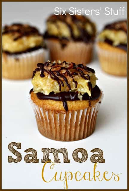 samoa cupcakes
