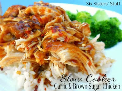 Slow Cooker Garlic and Brown Sugar Chicken