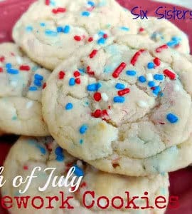 4th of july firework cookies