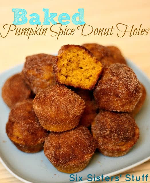 baked pumpkin spice donut holes