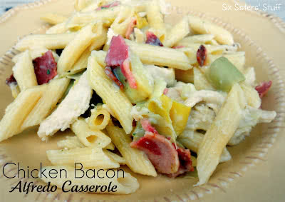 Chicken Bacon Alfredo Casserole Recipe