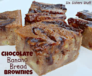 Chocolate Banana Bread Brownies