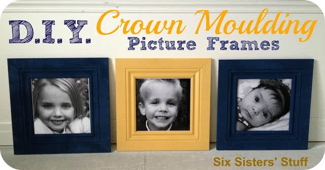 DIY Crown Moulding Picture Frames- Lowe’s $50 and Change Project Giveaway