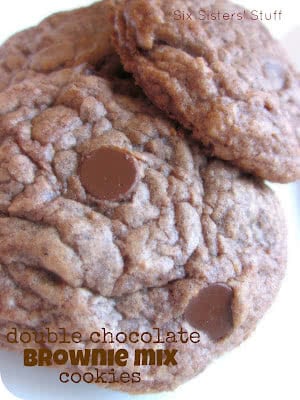 Double Chocolate Brownie Mix Cookies