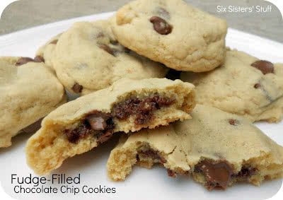 Fudge-Filled Chocolate Chip Cookies Recipe