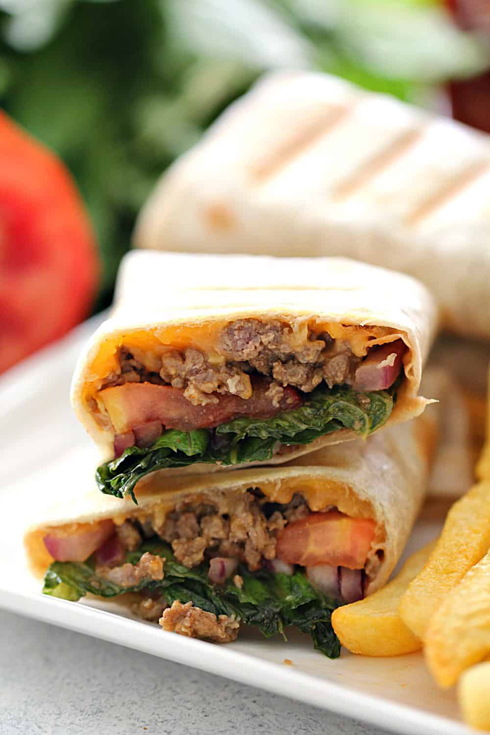 Cheeseburger Wraps