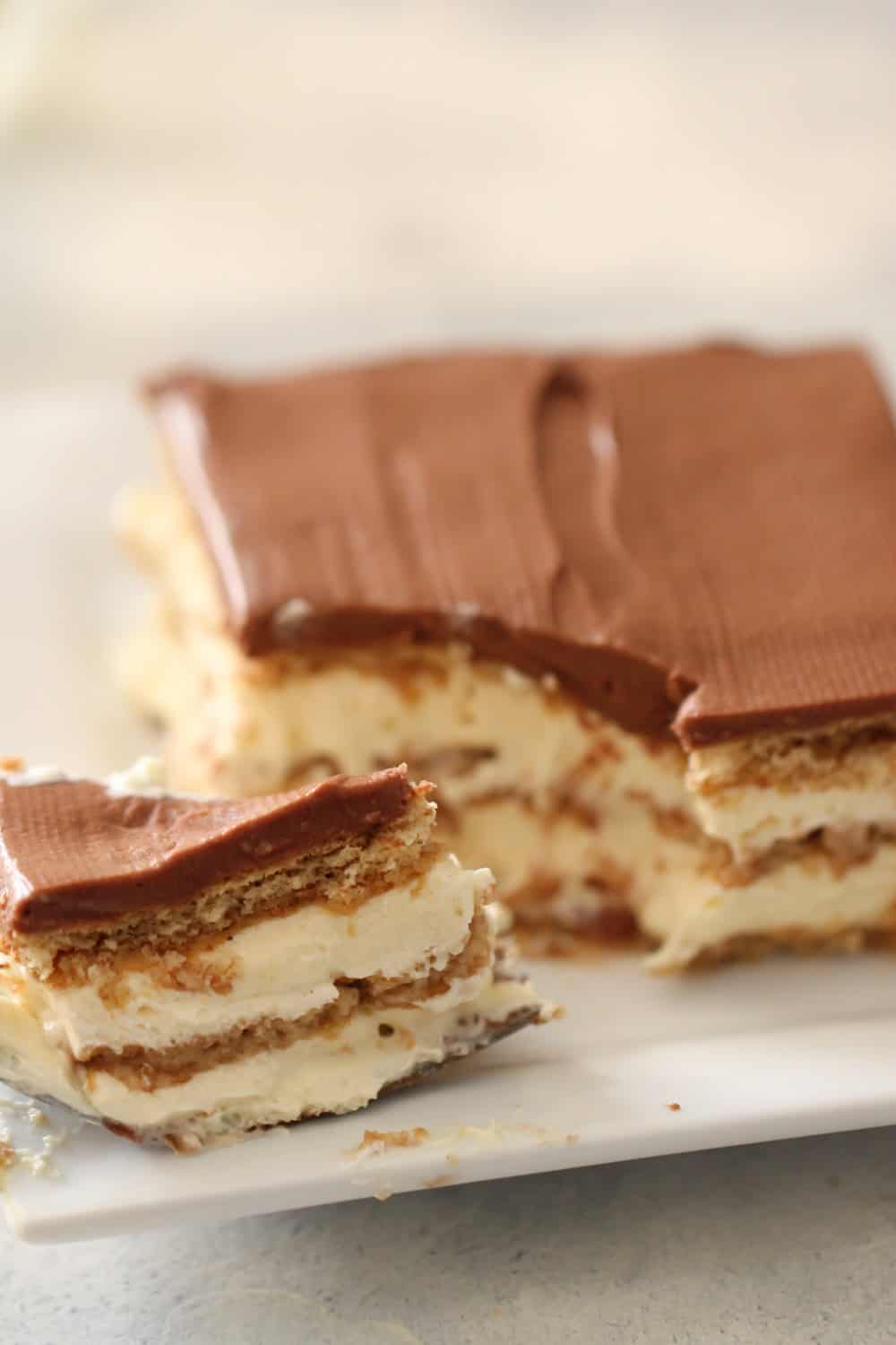 No Bake Eclair Cake