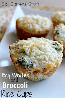 healthy meals monday: egg whites and broccoli rice cups