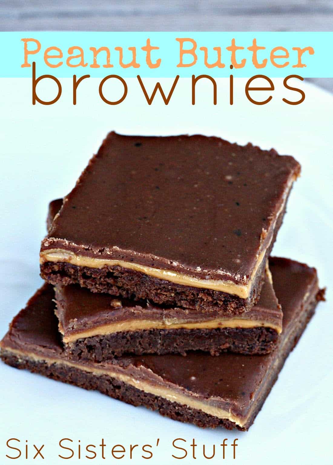 Layered Peanut Butter Brownies