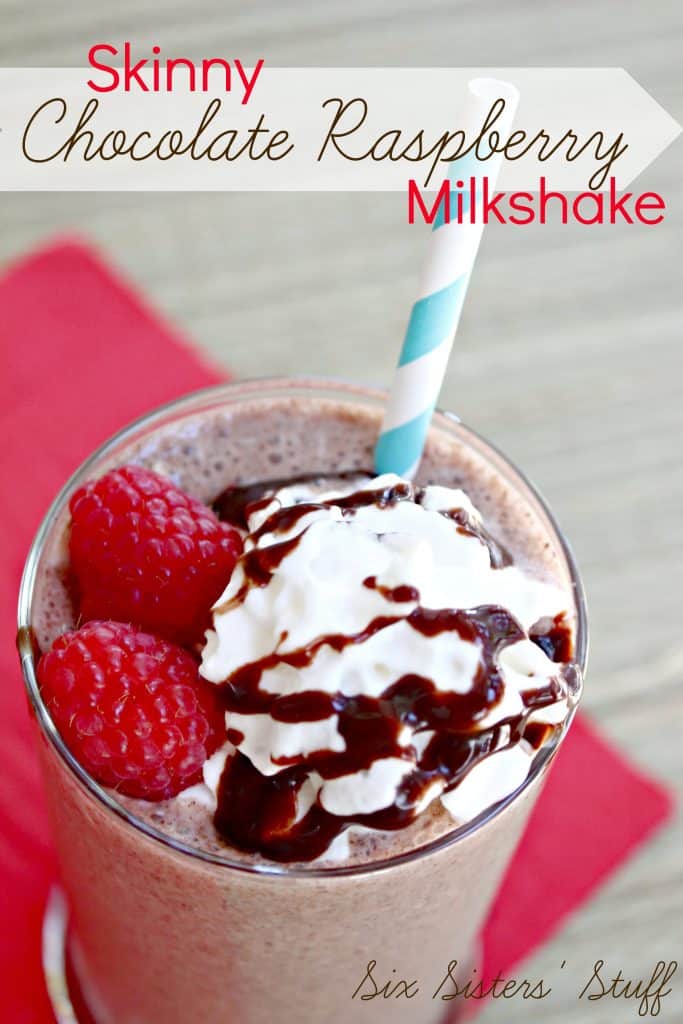 skinny chocolate raspberry milkshake recipe