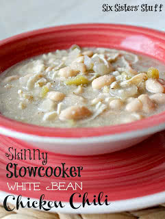 Skinny Slow Cooker White Bean Chicken Chili