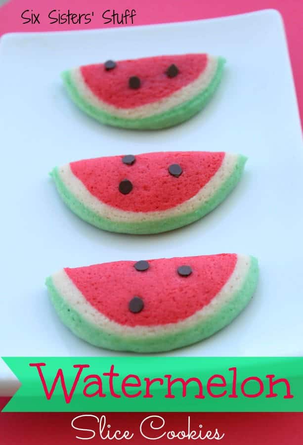 Watermelon Slice Cookies