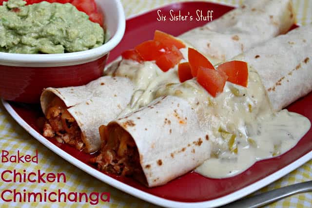 Baked Chicken Chimichanga Recipe