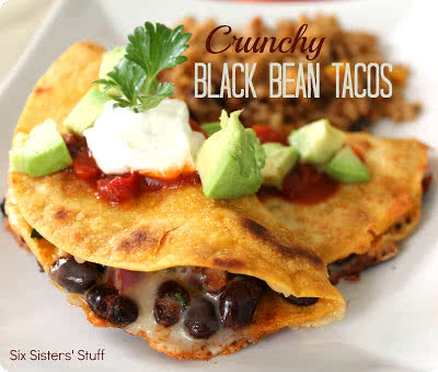 crunchy black bean taco recipe