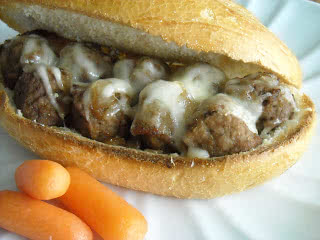 Slow Cooker Bavarian Meatball Sandwich Recipe