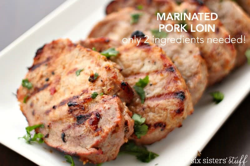 Marinated Pork Loin - only 2 ingredients needed!
