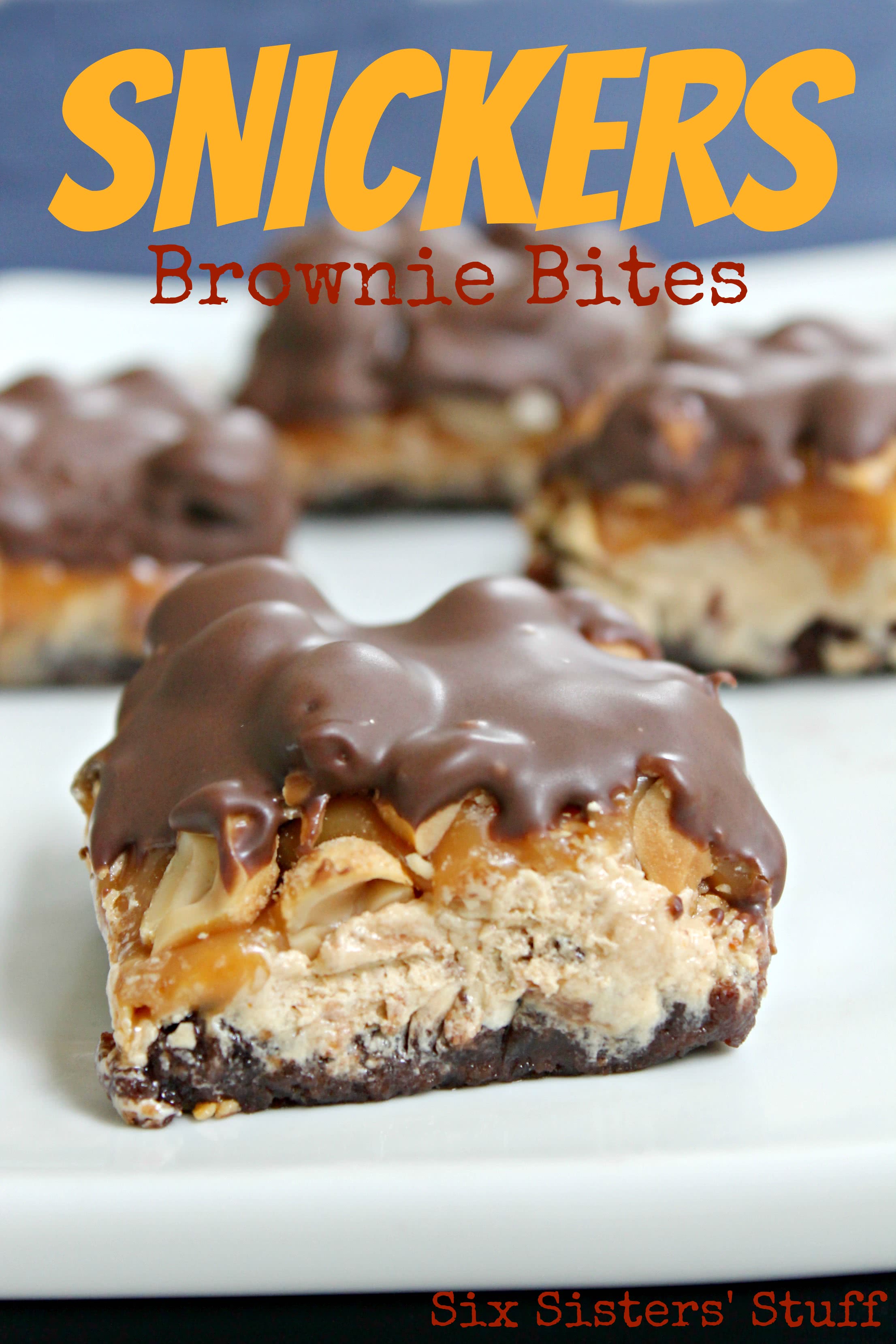 Snickers Brownie Bites Recipe