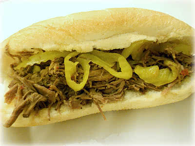 Slow Cooker Italian Beef Sandwiches Recipe (only 4 ingredients!)