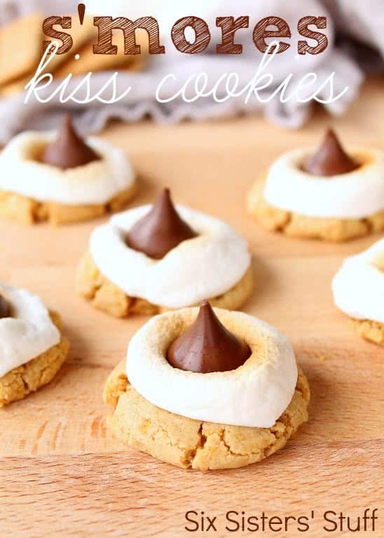 S’mores Hershey’s Kiss Cookies Recipe